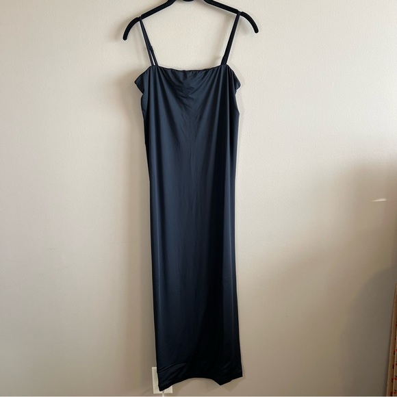 Allsaints Charlie Black Slip Midi Dress 8 Optional Straps All Saints NWT - Picture 4 of 16
